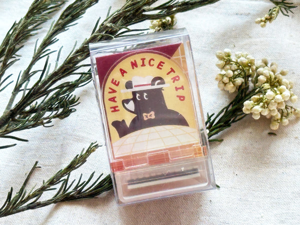 ob1toy x Sanby Rubber Stamp - Traveling Bear (TABIKUMA )