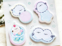 Q-lia Die-cut Sticky Notes / Long-tailed Tit