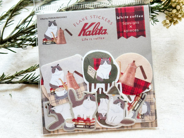 Furukawa x Kalita Flake Stickers / White Coffee