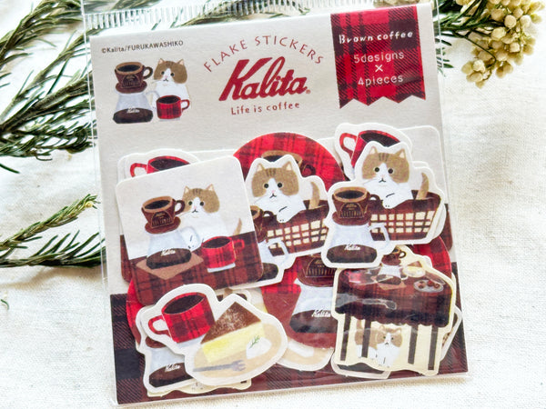 Furukawa x Kalita Flake Stickers / Brown Coffee