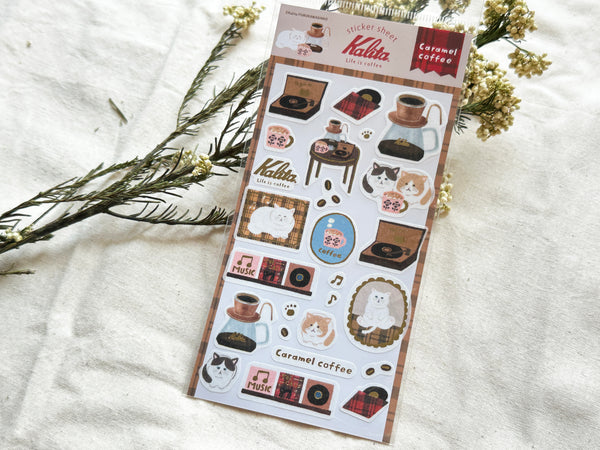 Furukawa x Kalita Sheet of Stickers / Caramel Coffee