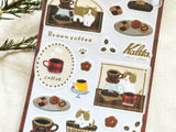Furukawa x Kalita Sheet of Stickers / Brown Coffee