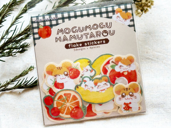 Furukawa x Hamtaro Washi Flake Stickers / Fruit