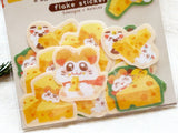 Furukawa x Hamtaro Washi Flake Stickers / Cheese