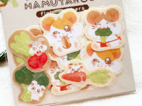 Furukawa x Hamtaro Washi Flake Stickers / Vegetable