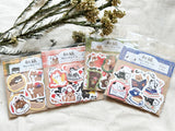 Furukawa Autumn Fun Washi Flake Stickers / Cat and Music