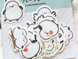 Furukawa Autumn Fun Washi Flake Stickers / Long-tailed Tit