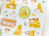 Furukawa x Hamtaro Sheet of Stickers / Cheese