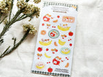 Furukawa x Hamtaro Sheet of Stickers / Fruit