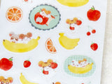 Furukawa x Hamtaro Sheet of Stickers / Fruit