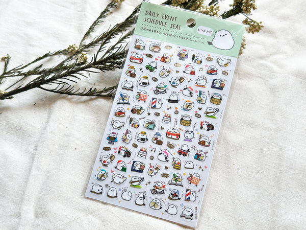 Daily Event Schedule Sheet of Stickers / Long-tailed Tit