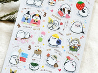 Annual Event Schedule Sheet of Stickers / Long-tailed Tit