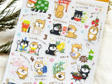 Annual Event Schedule Sheet of Stickers / Shibainu