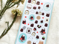 Furukawa Sheet of Stickers - Long-Tailed Tit Cream