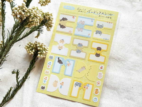 Index Tab Stickers / Cats