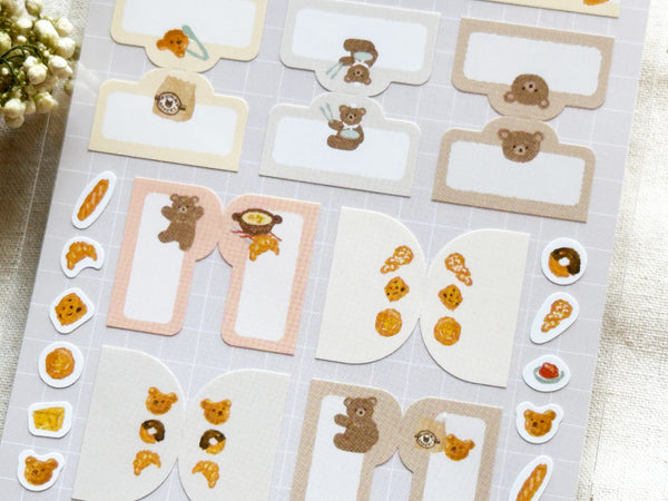 Index Tab Stickers / Bear Bakery