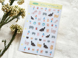 Petit Sheet of Stickers / Cats