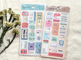 Sheet of Stickers /  Tickets