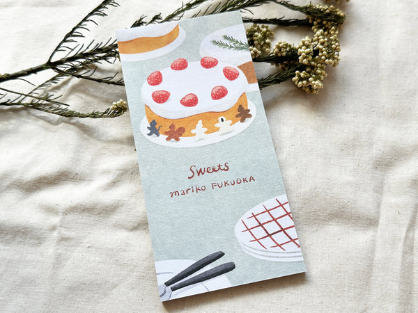 Mariko Fukuoka Memo Pad / Writing Paper - Sweets