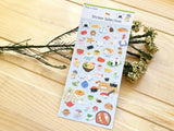 Sheet of Stickers /  Happy Japanese Food