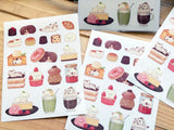 Sweets Animals Sheet of Masking Stickers