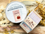 Meow Illustration Label Sticker Roll / Tea Party