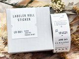 YOHAKU Label Stickers / LR-001 Black & White  (クロトシロ)
