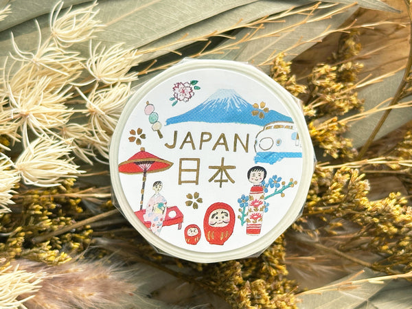 Ai Okino Gold Foil Stamped Masking Tape - Japan