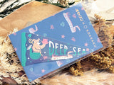 ob1toy "Fantasy Retro Shopping Street" big sticker / Deep Sea