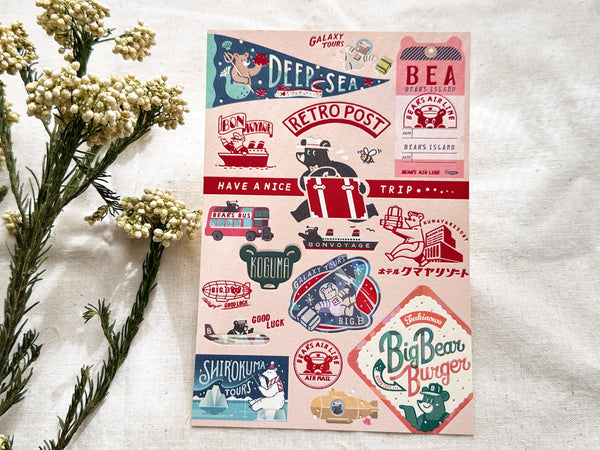 ob1toy x Rokkaku Postcard / Bear