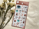Furukawa x Tocorocomugi Clear Sheet of Stickers / Cafe