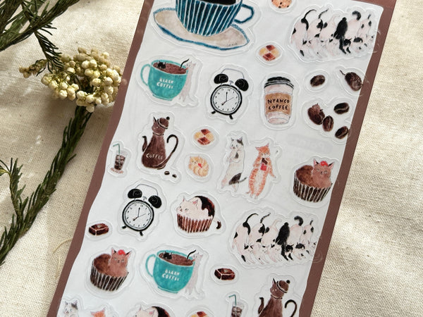 Furukawa x Tocorocomugi Clear Sheet of Stickers / Cafe