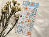 Furukawa "Viva Italia" Clear Sheet of Stickers / Pasta Puppy