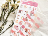 Cozy Nighttime Sticker Set / Kitten