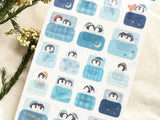 Cozy Nighttime Sticker Set / Penguin