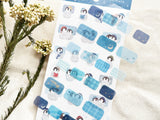 Cozy Nighttime Sticker Set / Penguin