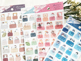 Cozy Nighttime Sticker Set / Flying Squirrel
