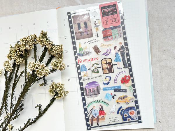 "Cinematic" Sheet of Stickers / Love Stories