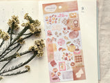 Dewdrop Clear Sheet of Stickers / Brown