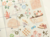 Dewdrop Clear Sheet of Stickers / Beige
