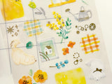 Dewdrop Clear Sheet of Stickers / Yellow