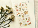 "Chic Mignon" Sheet of Stickers / Gardening