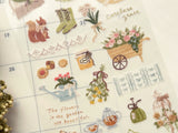 "Chic Mignon" Sheet of Stickers / Gardening