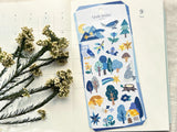 "Quilt Atelier" Sheet of Stickers / A forest with beautiful stars