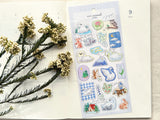"with animals" Sheet of Stickers / Swans