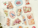 "with animals" Sheet of Stickers / Bears