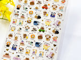 Daily Event Schedule Sheet of Stickers -Cute Animals