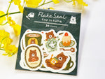 Furukawa Mino Paper Stickers - Bear & Cup