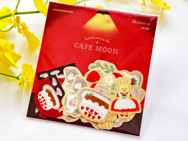 Furukawa Mino Paper Stickers / Moon Cafe / Cake