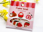 Concombre Japanese Washi Masking Stickers / Seal bits - Strawberry Cake